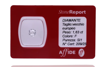 Diamante 1,63 ct e montatura con diamanti - Asta Preziosi Online