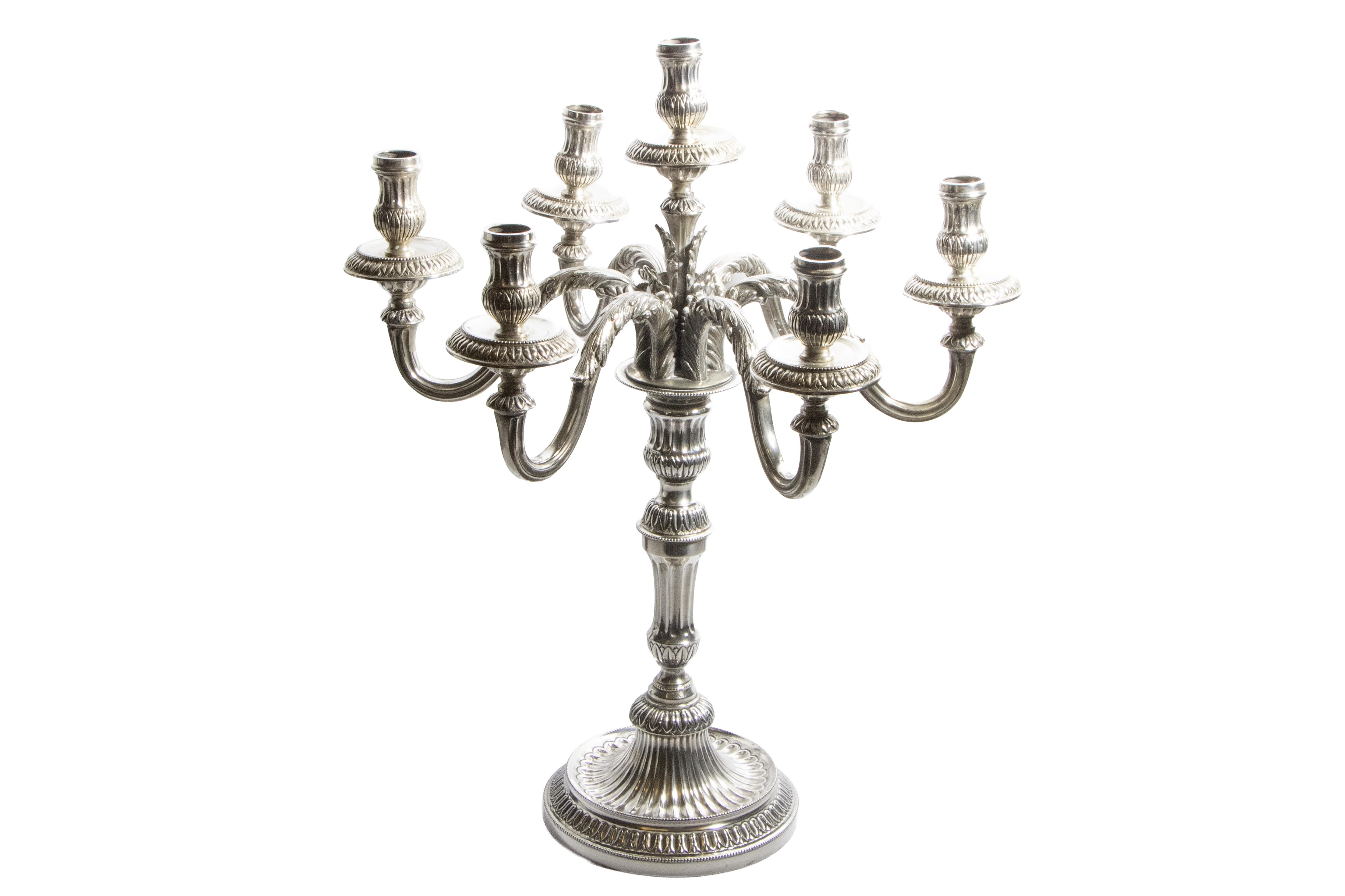 Candelabro in argento - Asta Preziosi Online