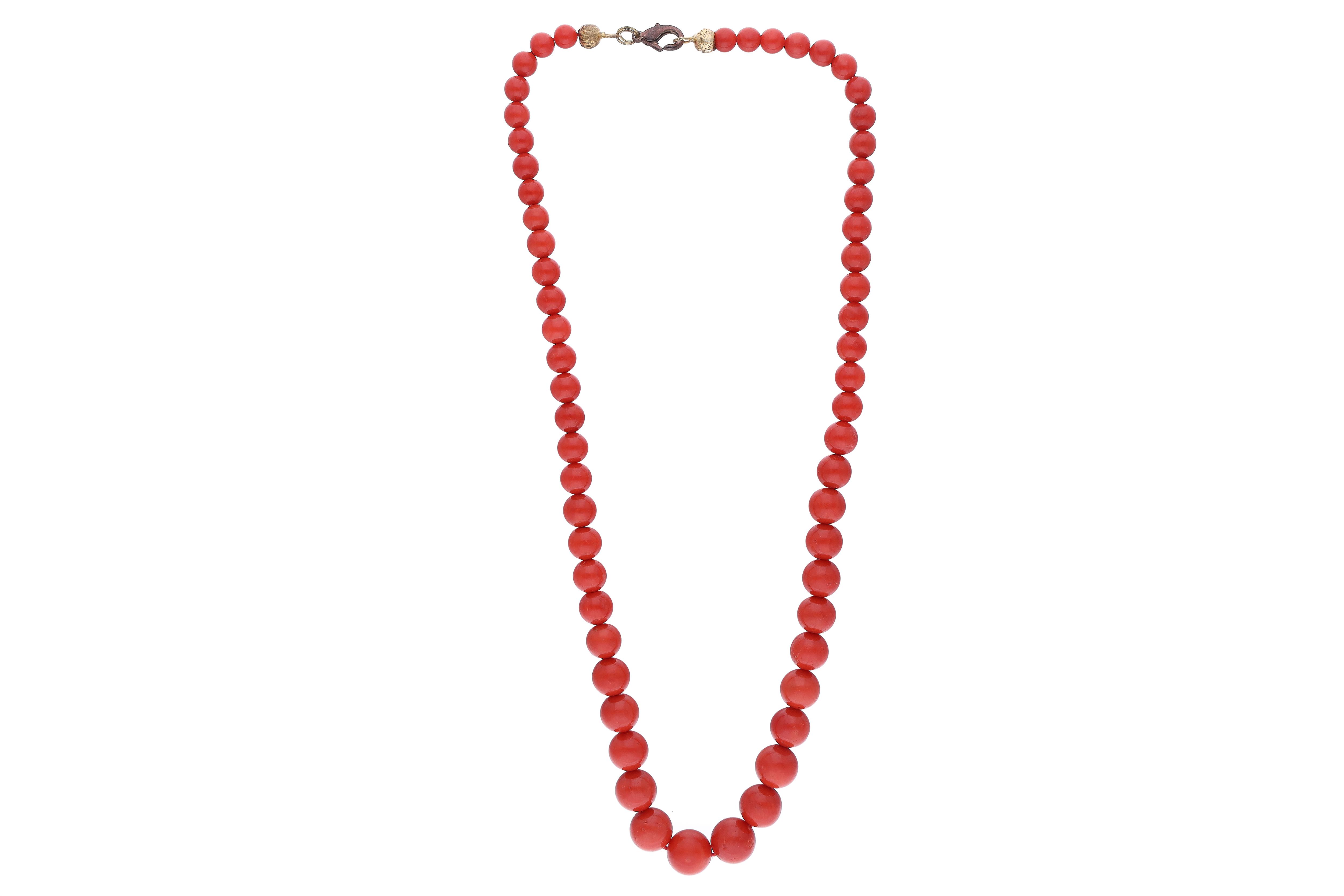 Collana con sfere di corallo - Asta Preziosi Online