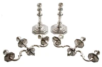 Coppia di candelieri in argento - Asta Preziosi Online