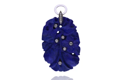 Ciondolo con lapislazzuli e diamanti - Asta Preziosi Online