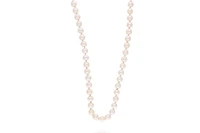 Collana di perle coltivate con diamante e smeraldi - Asta Preziosi Online