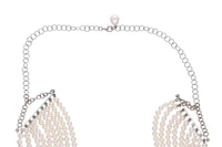 Collana di perle coltivate con diamanti, rubini, smeraldi e zaffiri - Asta Preziosi Online