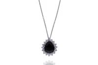 Collana e ciondolo con diamanti e diopside - Asta Preziosi Online
