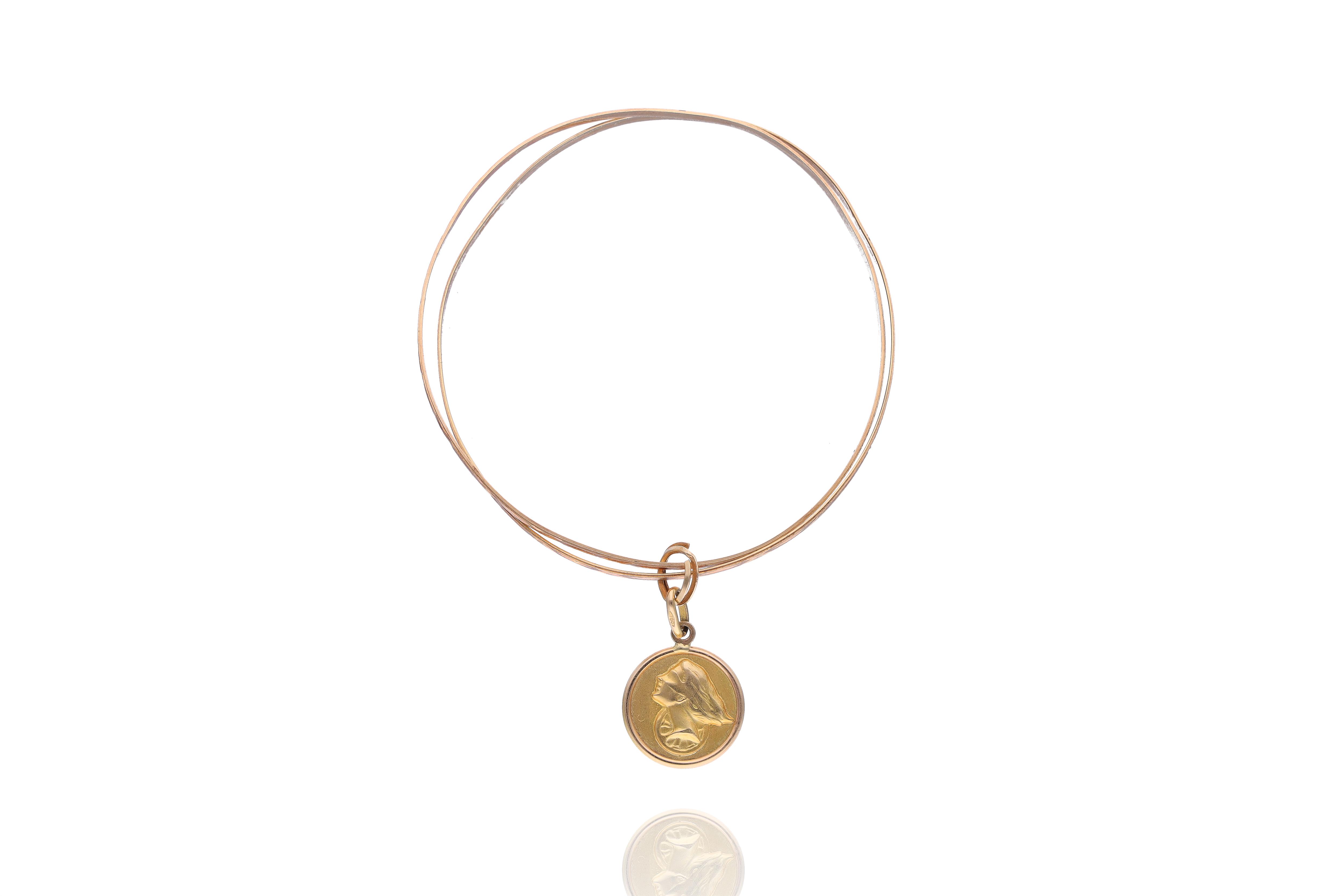 Bracciale con ciondolo in oro - Asta Preziosi Online