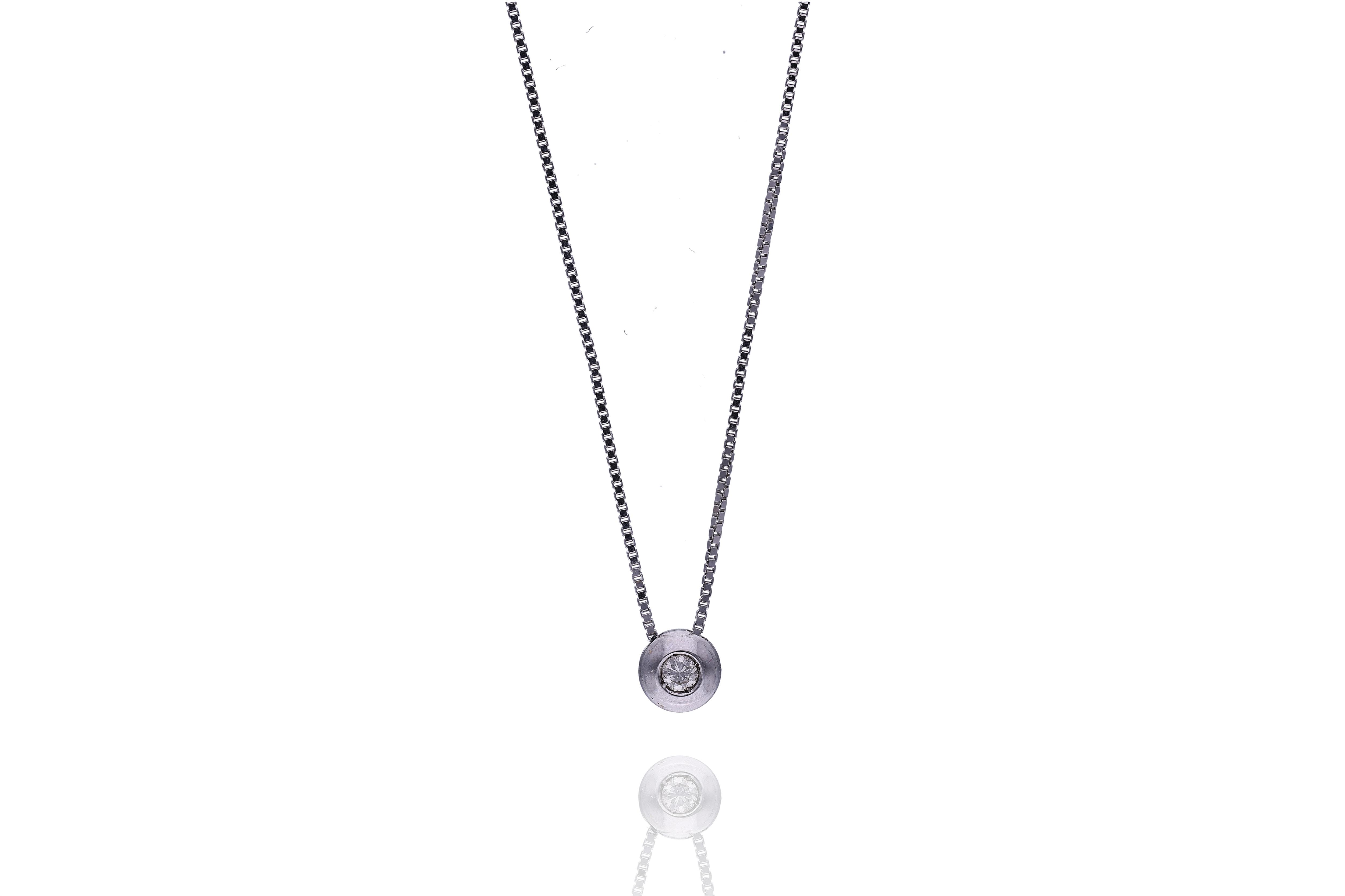 Collana con diamante - Asta Preziosi Online