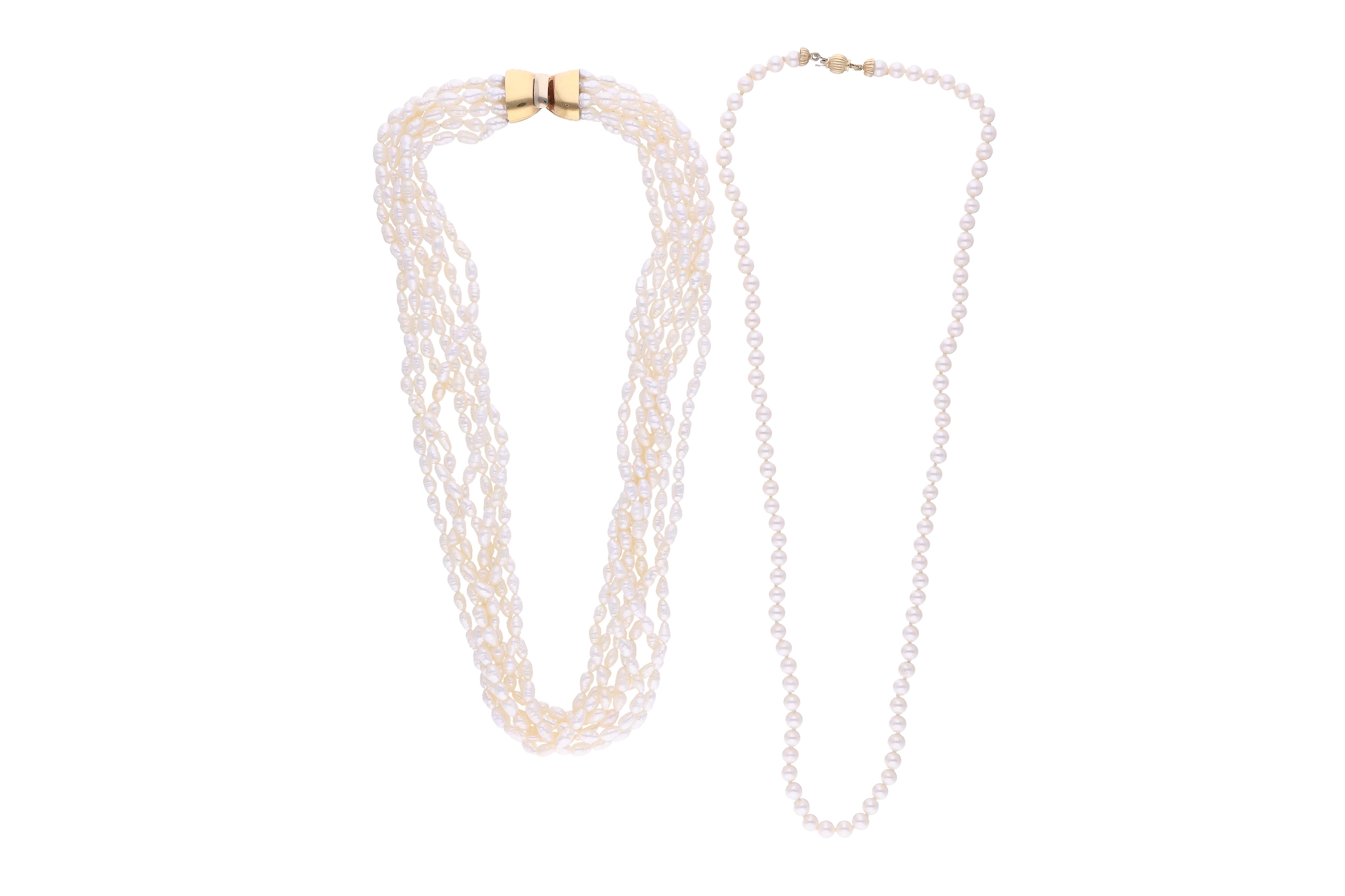 Collana e torchon di perle coltivate - Asta Preziosi Online