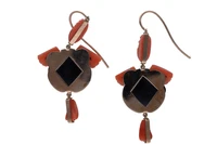 Orecchini con coralli e pietre - Asta Preziosi Online