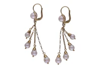 Orecchini con perle coltivate e pietre - Asta Preziosi Online