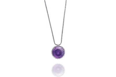 Collana con ciondolo con ametista - Asta Preziosi Online