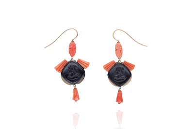 Orecchini con coralli e pietre - Asta Preziosi Online