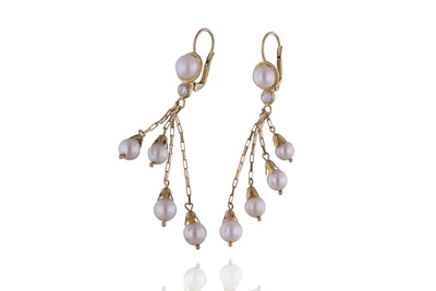 Orecchini con perle coltivate e pietre - Asta Preziosi Online