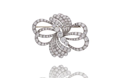 Spilla con diamanti - Asta Preziosi Online