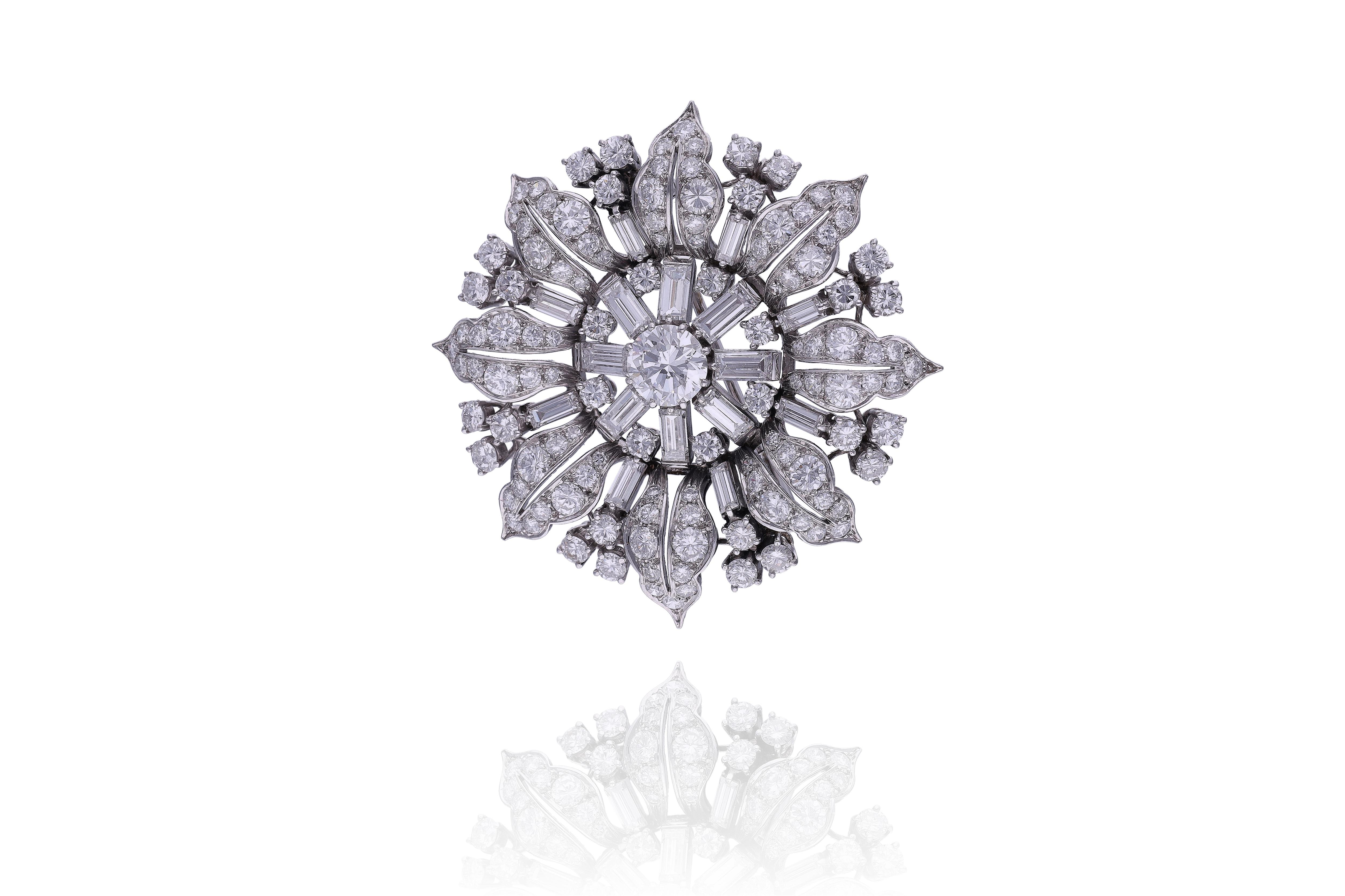 Spilla con diamanti - Asta Preziosi Online