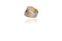 Anello con diamanti, rubino, zaffiro e smeraldo - Asta Preziosi Online