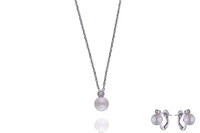 Parure con diamanti e perle coltivate - Asta Preziosi Online