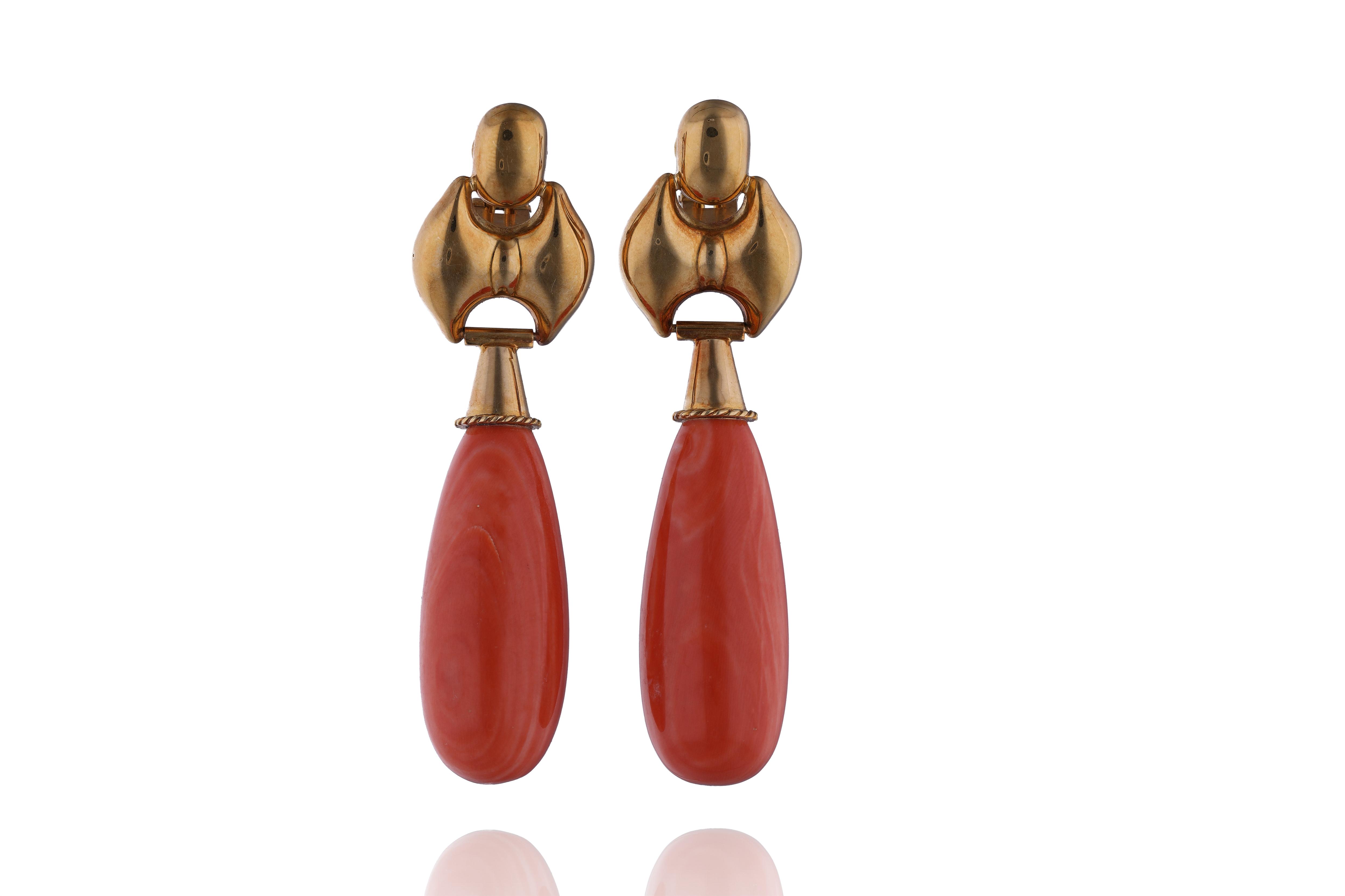 Orecchini con coralli - Asta Preziosi Online