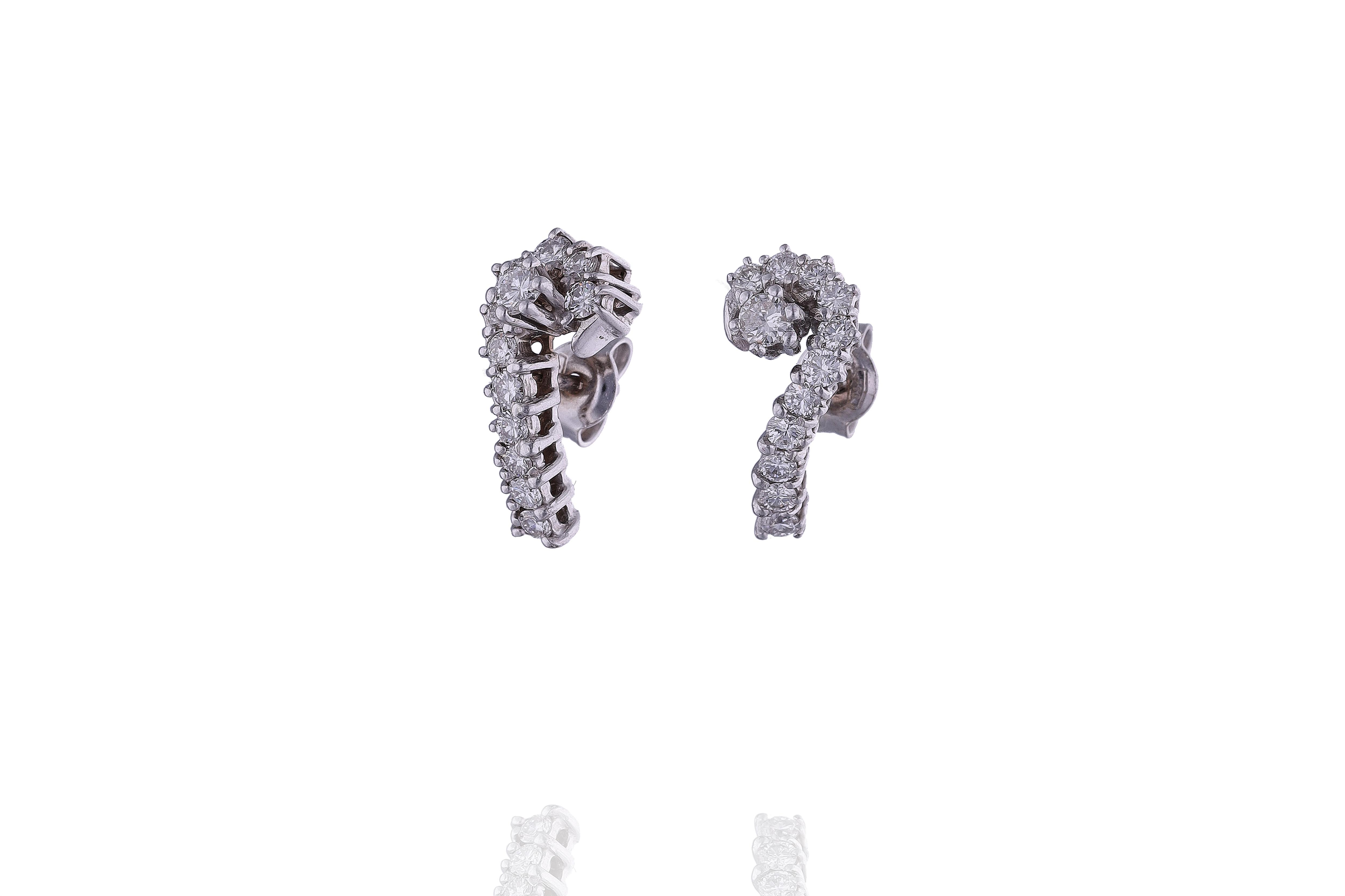 Orecchini con diamanti - Asta Preziosi Online