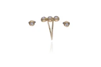 Anello e orecchini con diamanti - Asta Preziosi Online