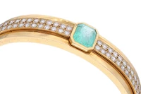 Bracciale con diamanti e smeraldo - Asta Preziosi Online