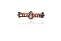 Spilla con microperle e perle coltivate - Asta Preziosi Online