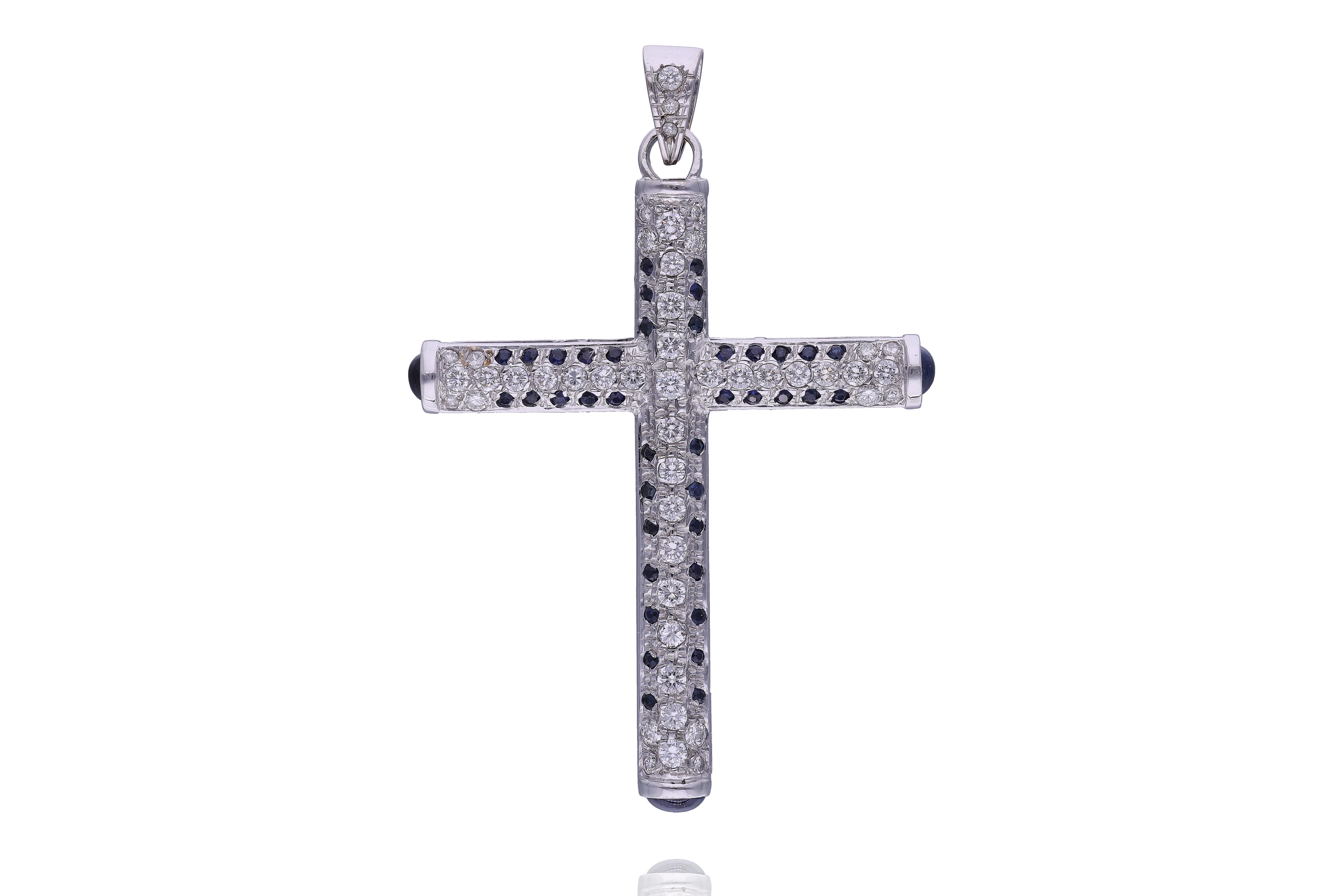Ciondolo con diamanti e zaffiri - Asta Preziosi Online