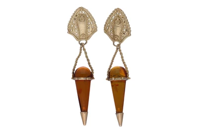 Orecchini con pietre - Asta Preziosi Online