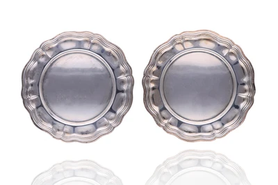 Sei piattini da dolce in argento - Asta Preziosi Online