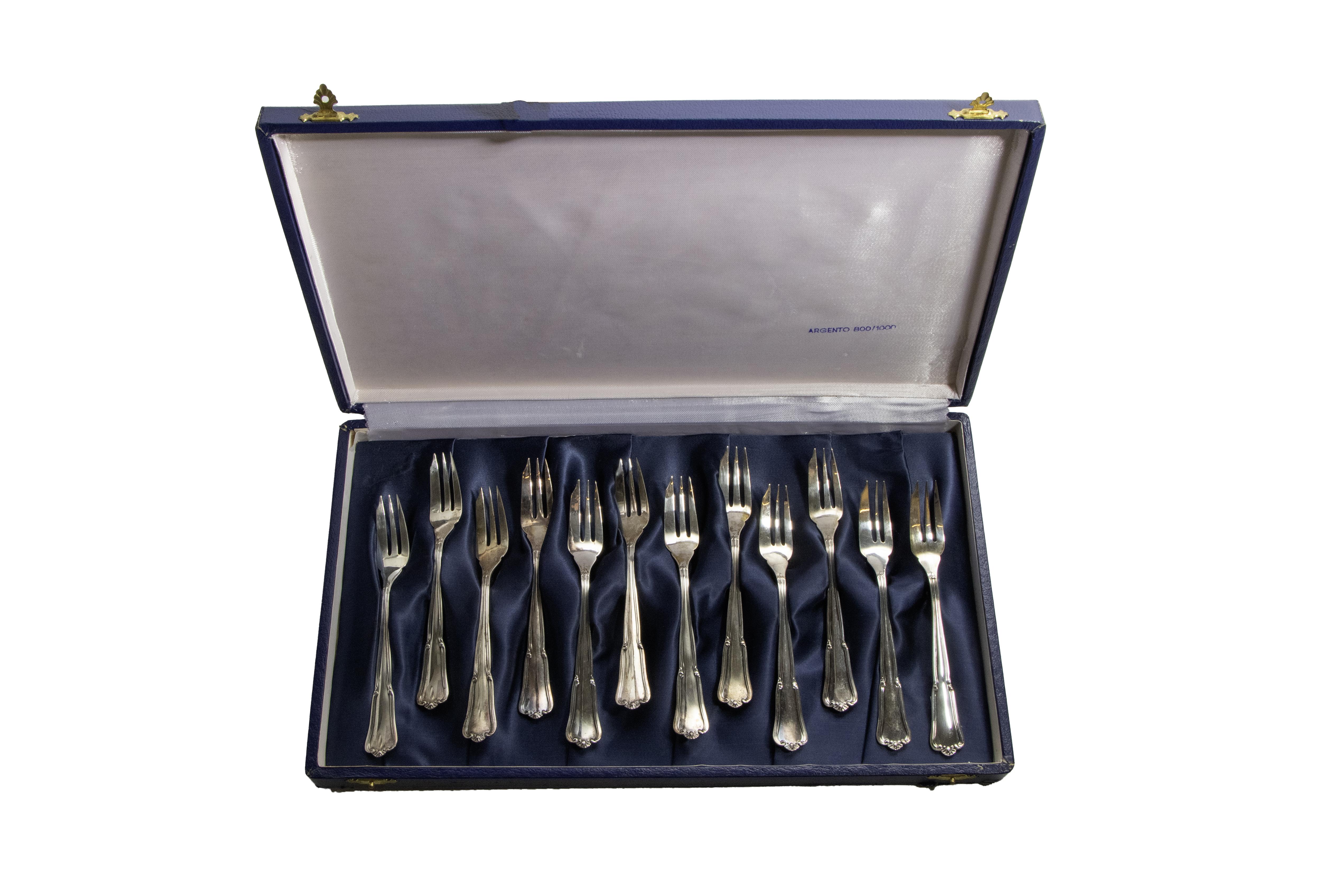 Dodici forchettine in argento - Asta Preziosi Online