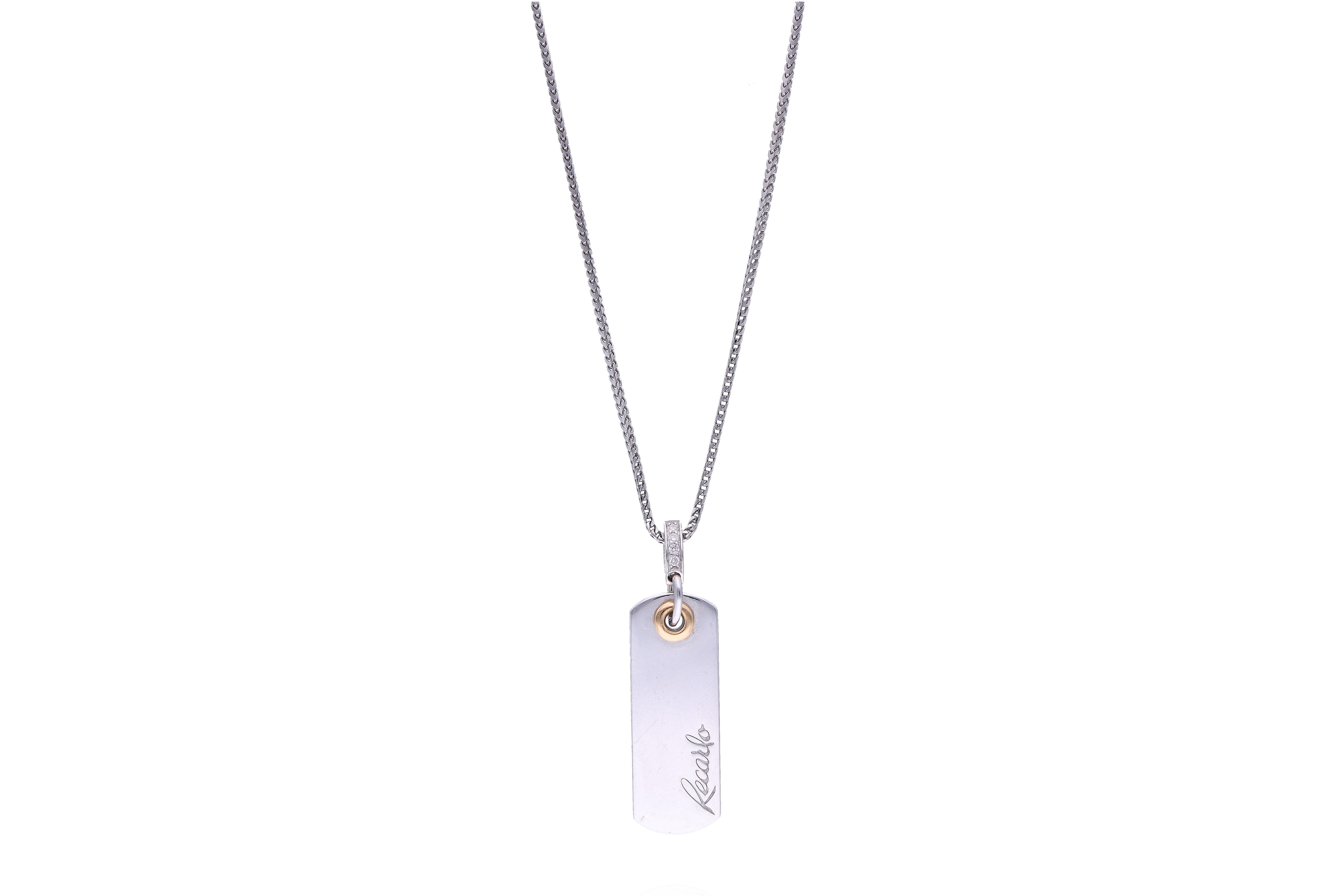 Recarlo, collana con ciondolo con diamanti - Asta Preziosi Online