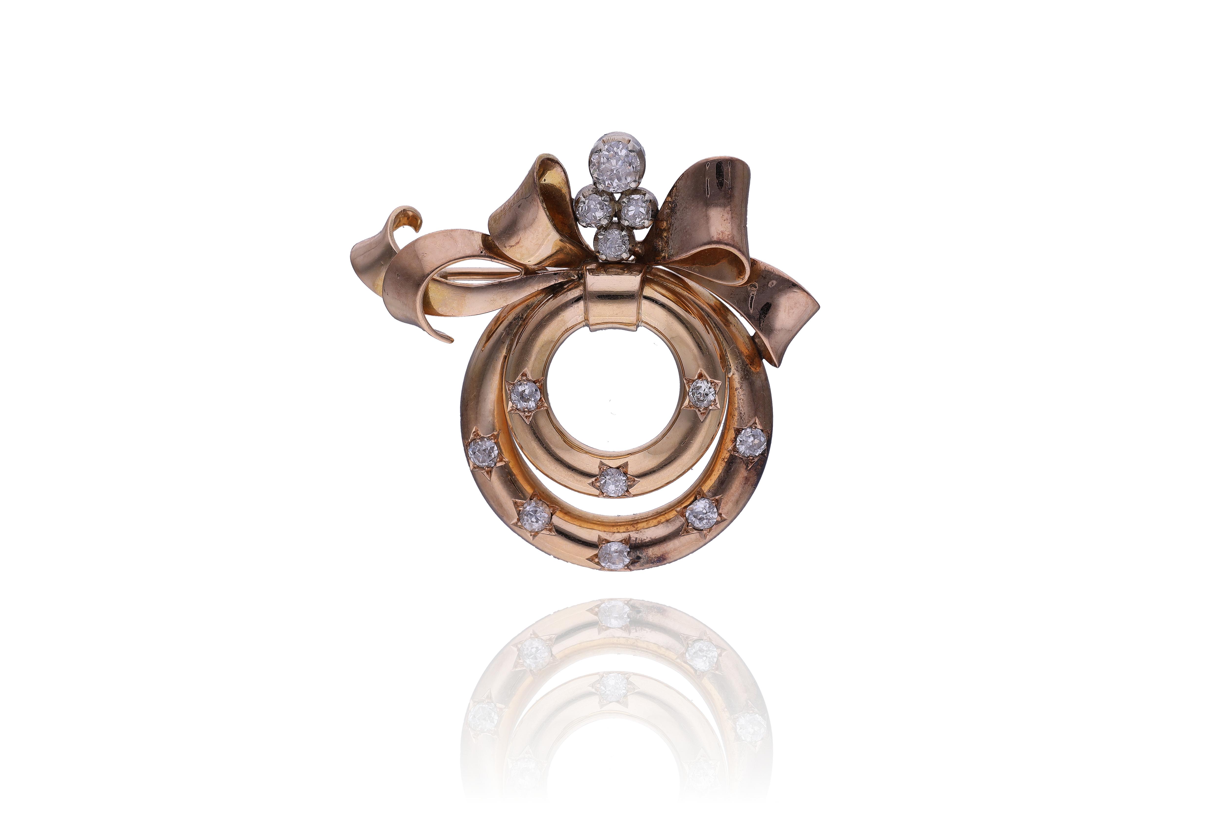 Spilla con diamanti - Asta Preziosi Online