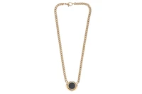 Collana con medaglia metallo e diamanti - Asta Preziosi Online