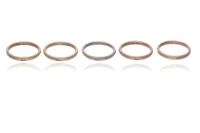 Pomellato cinque anelli con diamanti - Asta Preziosi Online