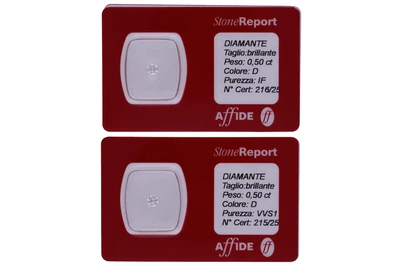 Diamanti taglio brillante ct 0,50 e ct 0,50 - Asta Preziosi Online