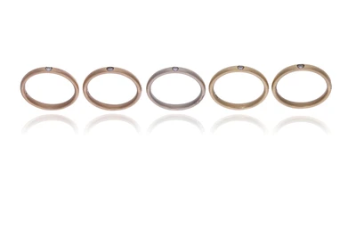 Pomellato cinque anelli con diamanti - Asta Preziosi Online