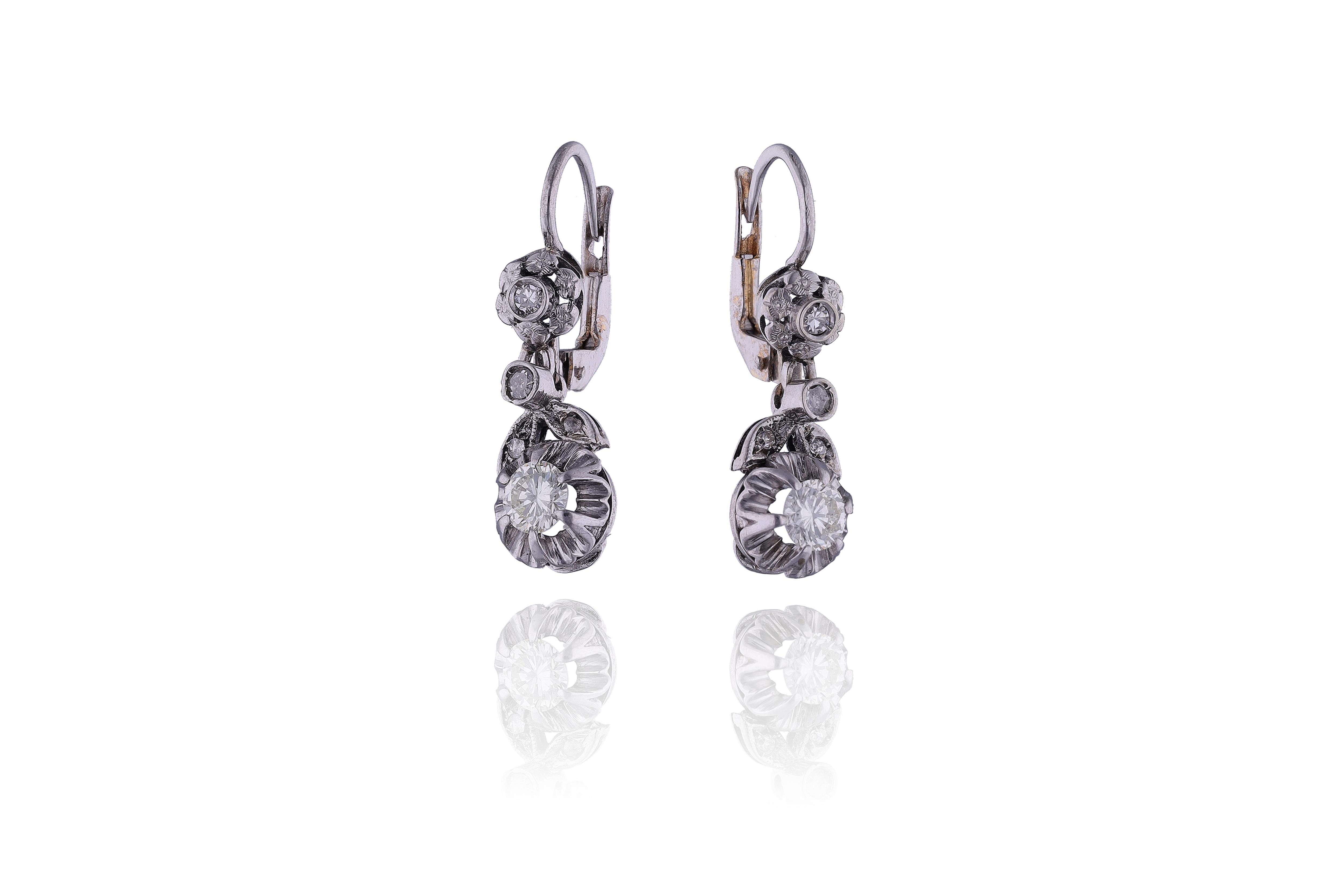 Orecchini con diamanti - Asta Preziosi Online