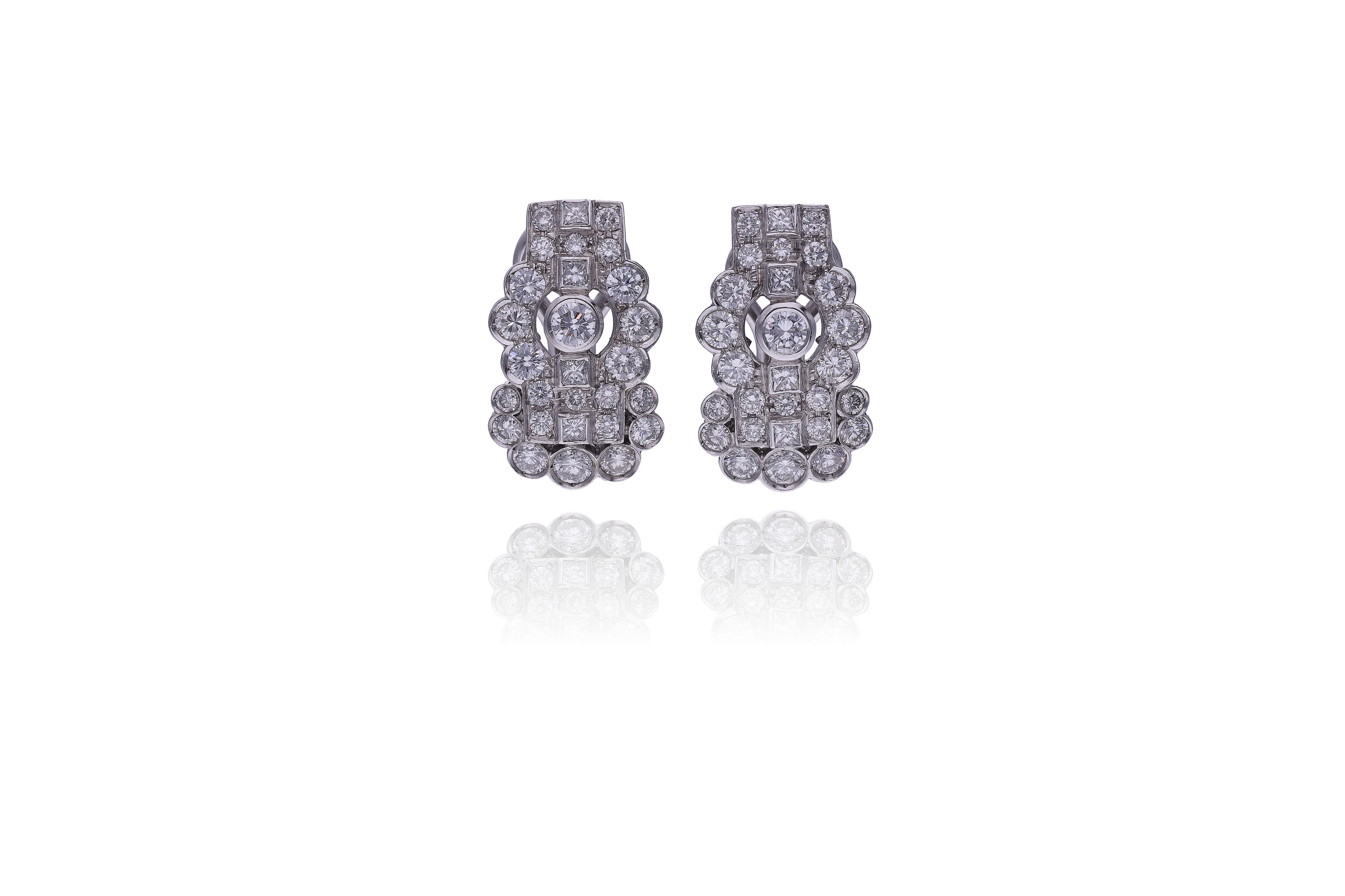 Orecchini con diamanti - Asta Preziosi Online