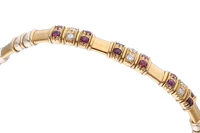 Bracciale con diamanti, rubini e pietre - Asta Preziosi Online