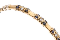 Bracciale con diamanti, zaffiri e pietre - Asta Preziosi Online