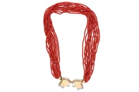 Collana con coralli e diamanti - Asta Preziosi Online