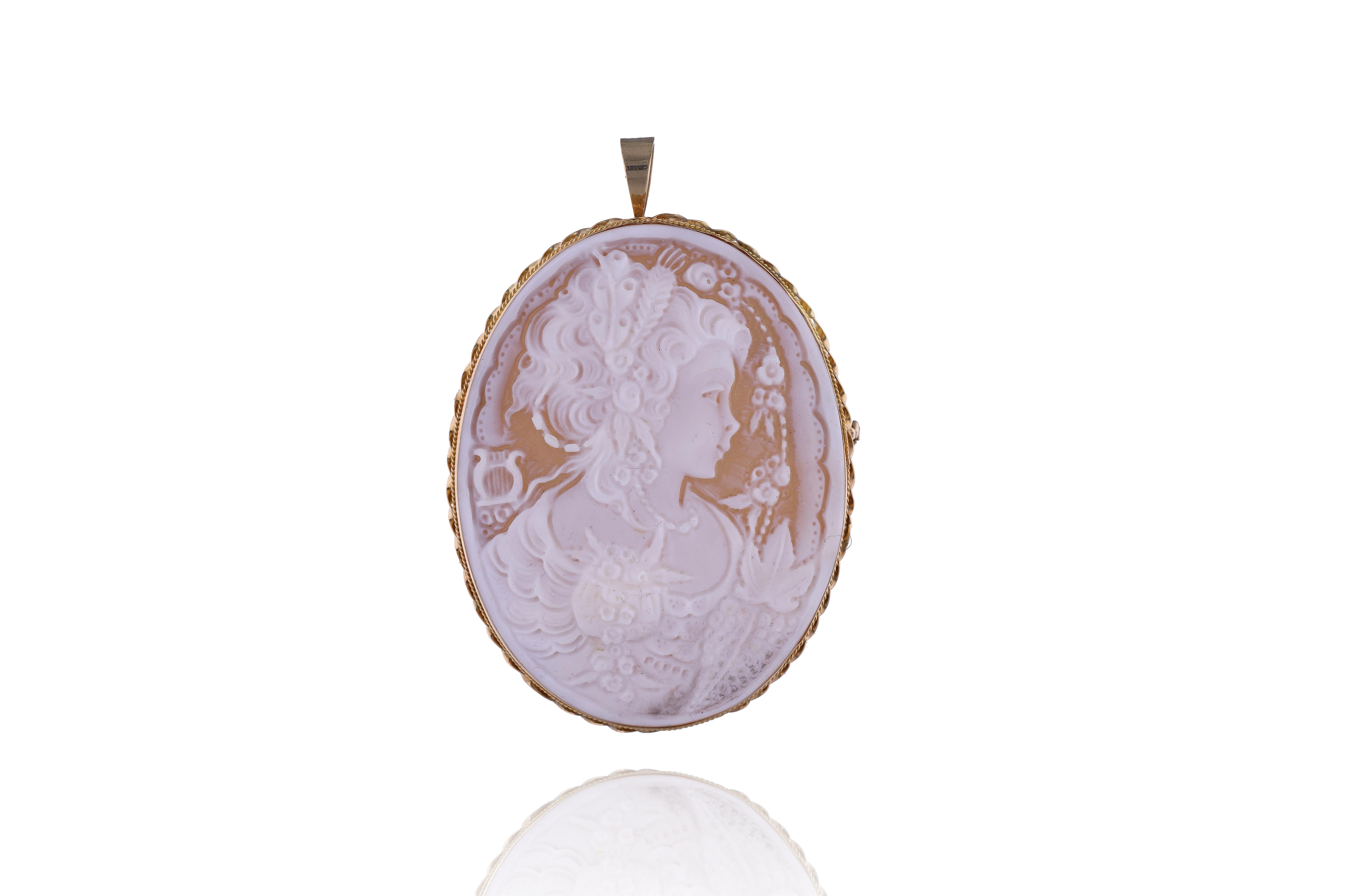 Ciondolo/spilla con cammeo - Asta Preziosi Online
