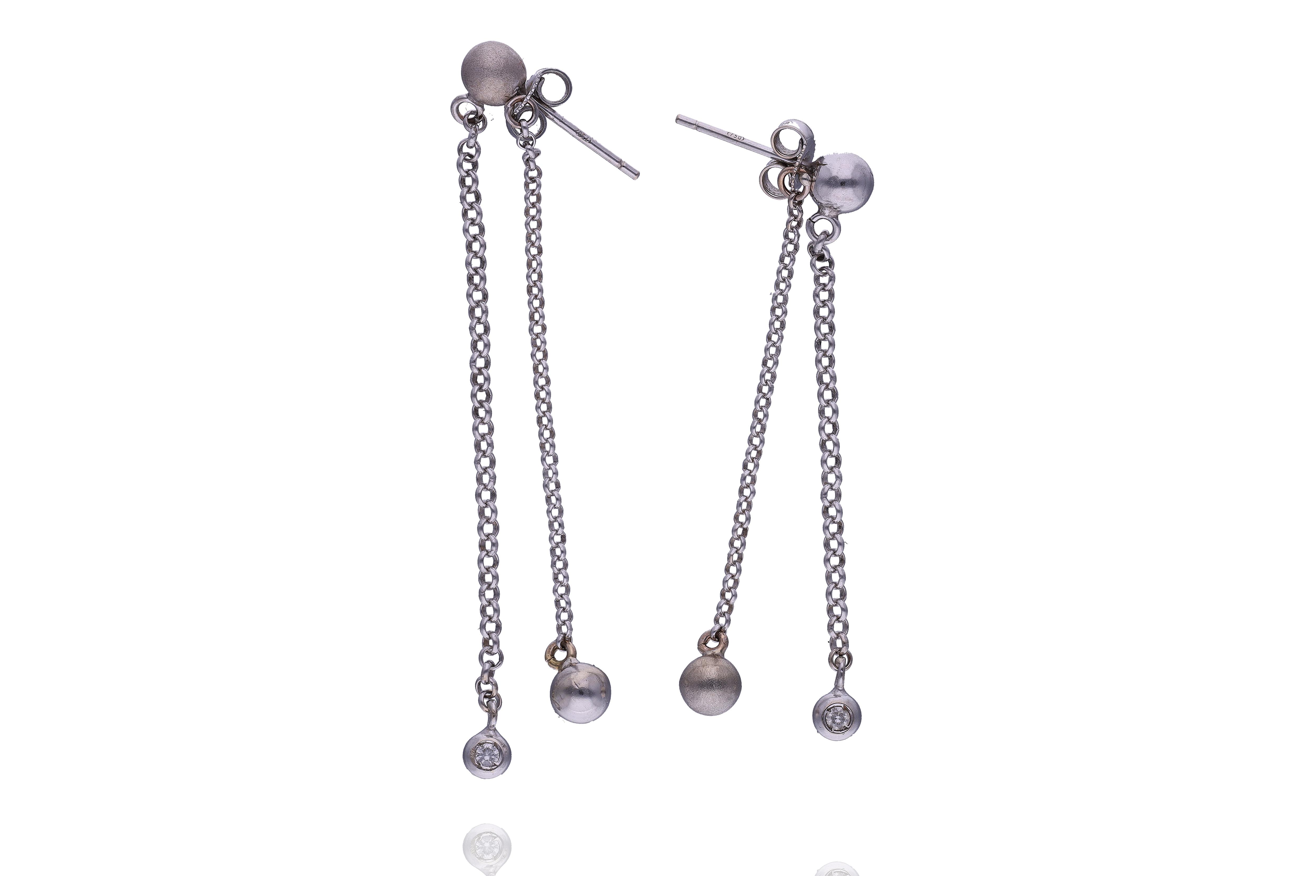 Orecchini con diamanti - Asta Preziosi Online