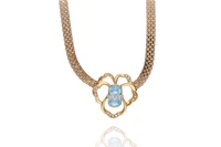 Collana con diamanti e pietre - Asta Preziosi