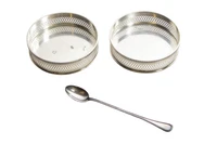 Zaramella, due sotto bottiglia e cucchiaino in argento 800 - Asta Preziosi Online