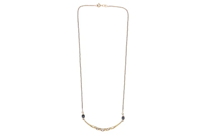 Collana con diamanti e zaffiri - Asta Preziosi Online