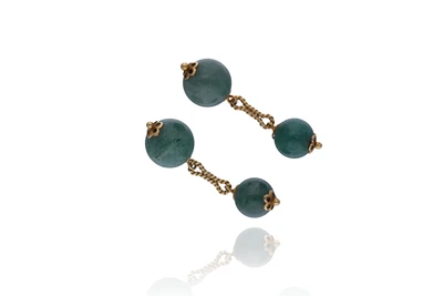 Gemelli con quarzi avventurina - Asta Preziosi Online