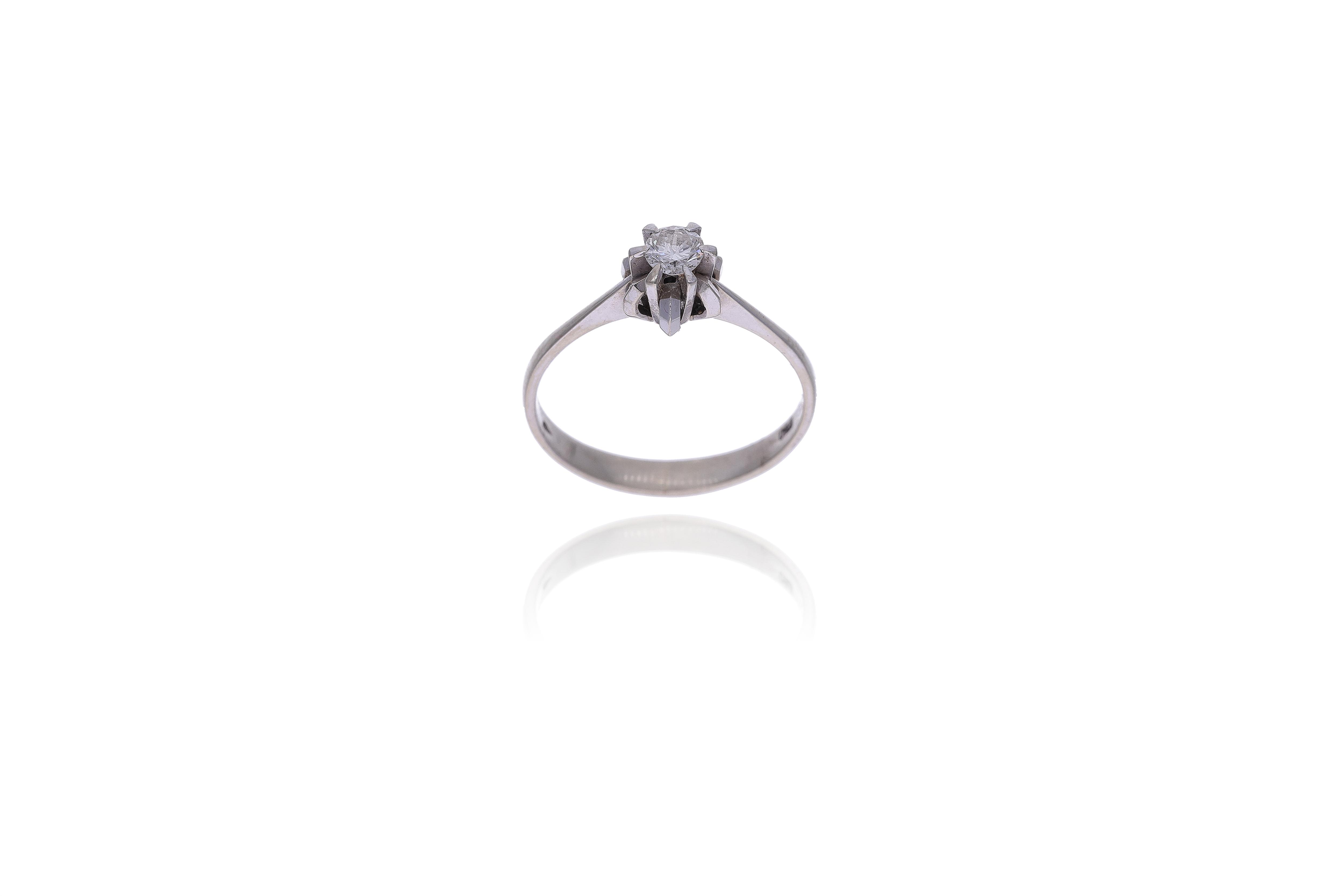 Anello con diamante - Asta Preziosi Online