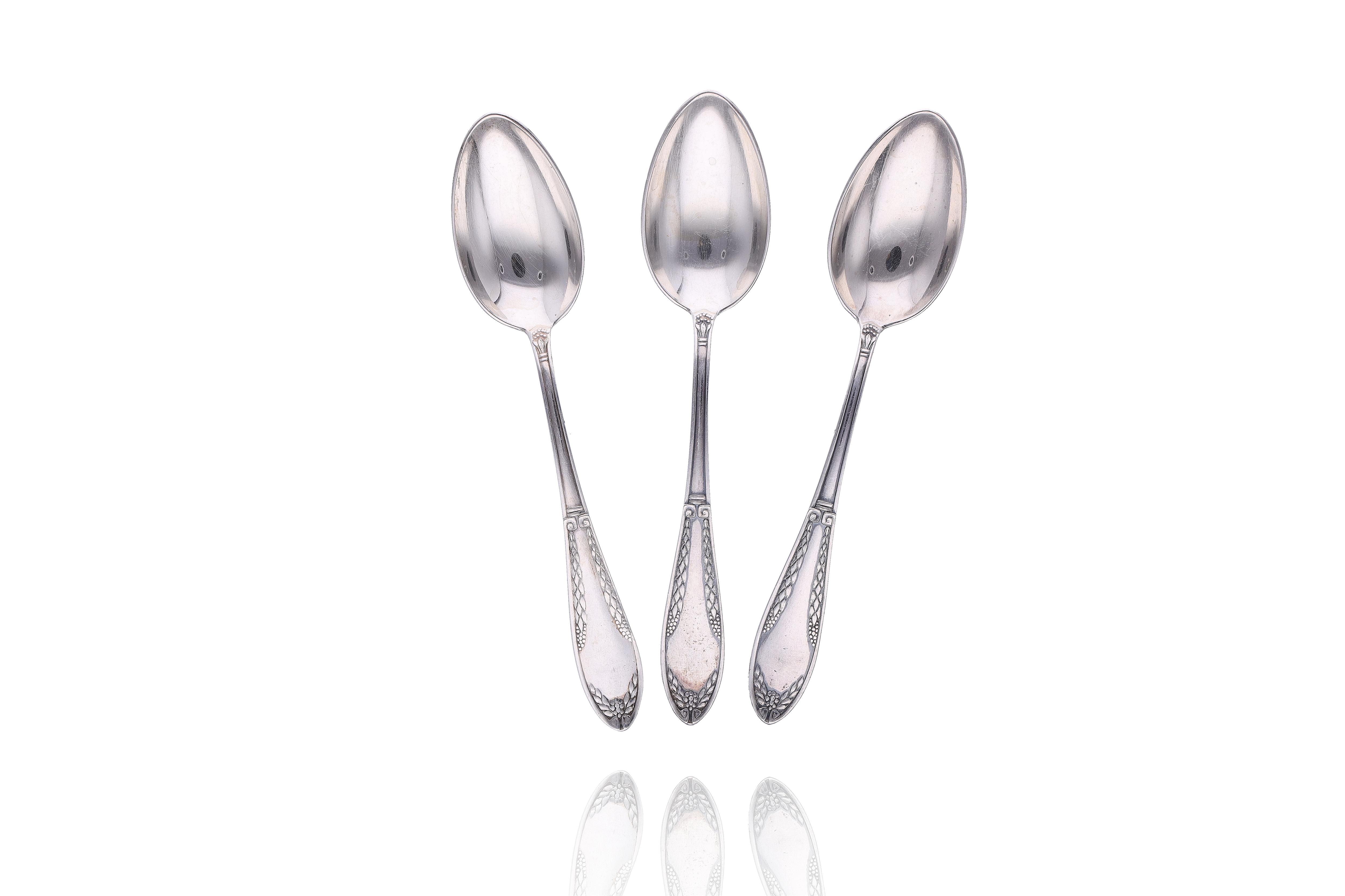 Sei cucchiaini in argento - Asta Preziosi Online