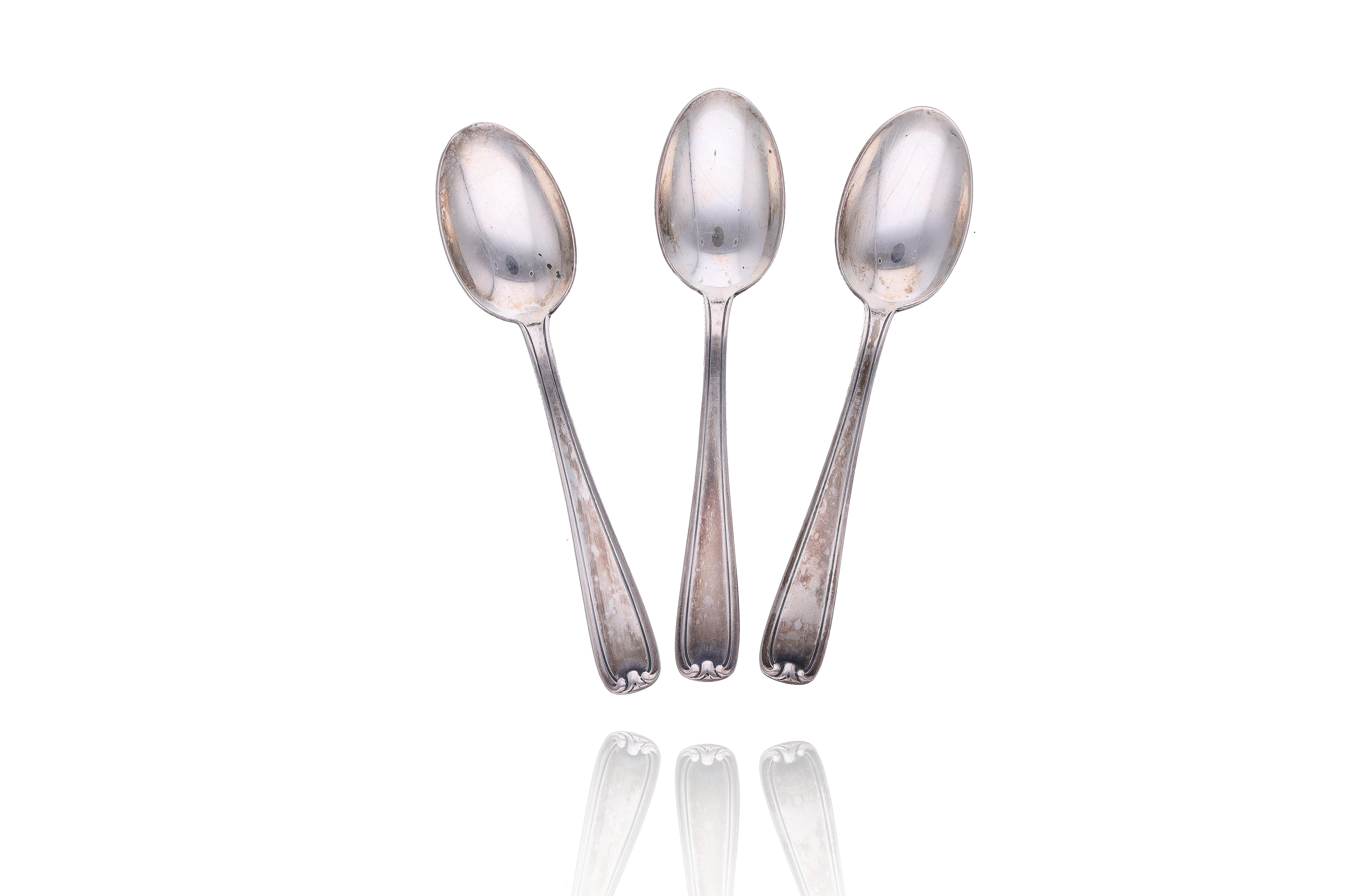 Sette cucchiaini in argento - Asta Preziosi Online