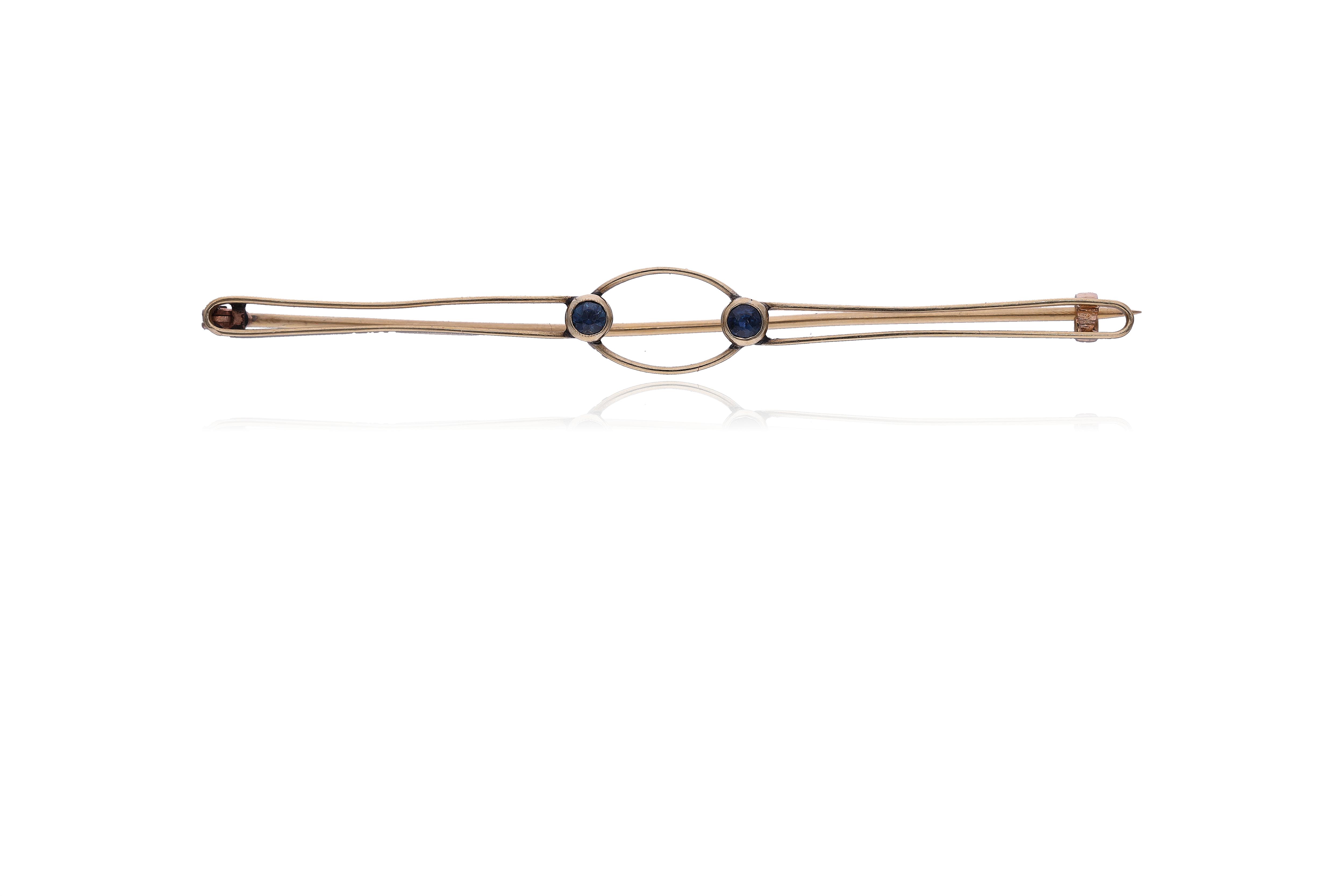 Spilla con zaffiri - Asta Preziosi Online